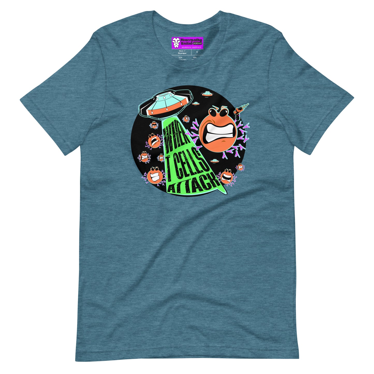 T-CELLS ATTACK Unisex t-shirt