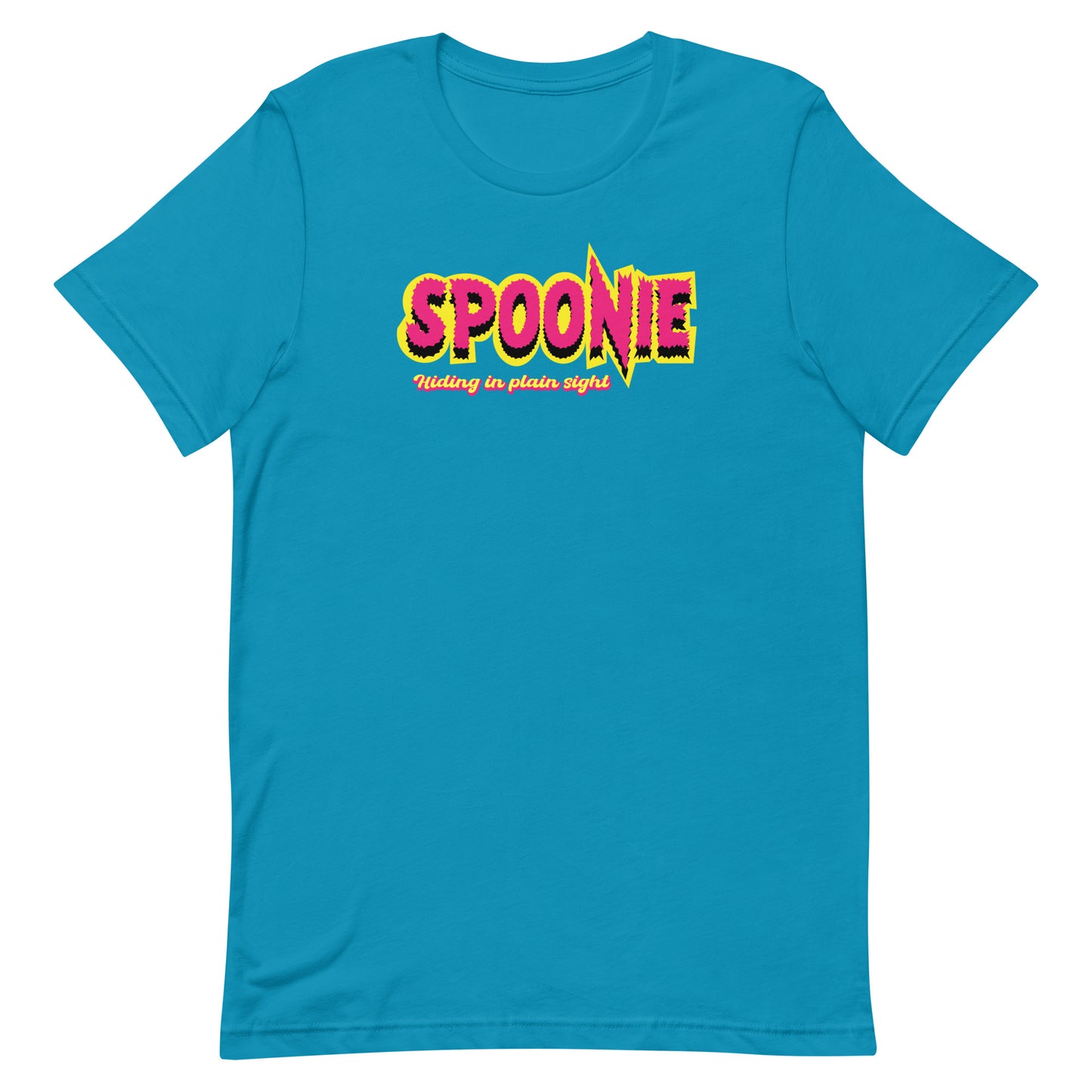 SPOONIE (hiding in plain sight) Unisex t-shirt